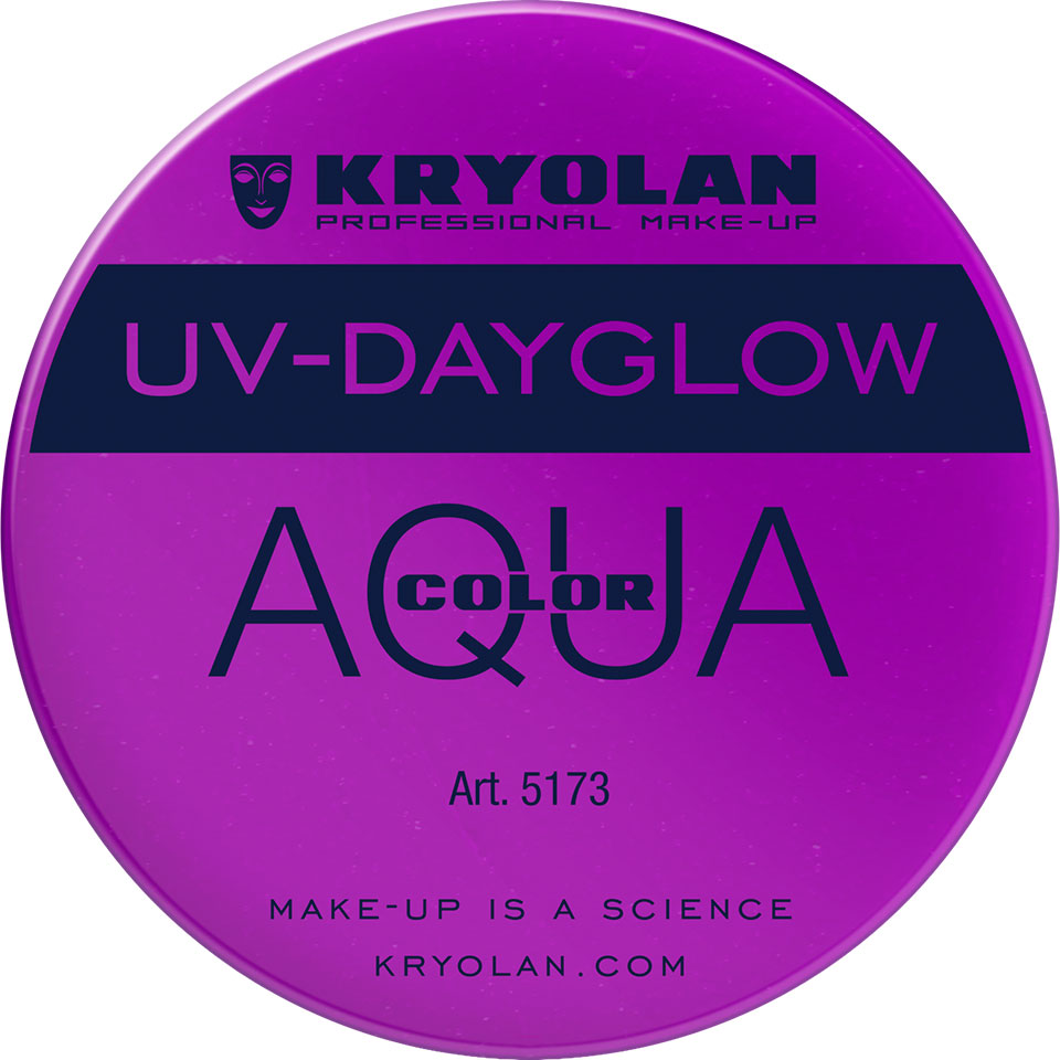 Kryolan Aquacolor UV-Dayglow Waterschmink - UV Purple