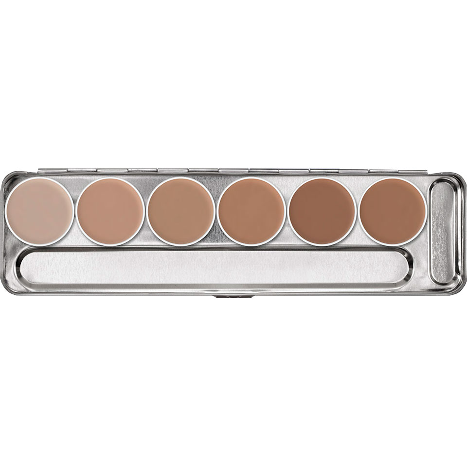 Aquacolor Waterschmink palette  - 1W-6W