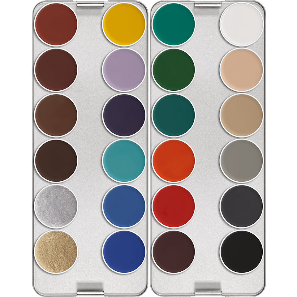 Aquacolor Waterschmink palette  - K