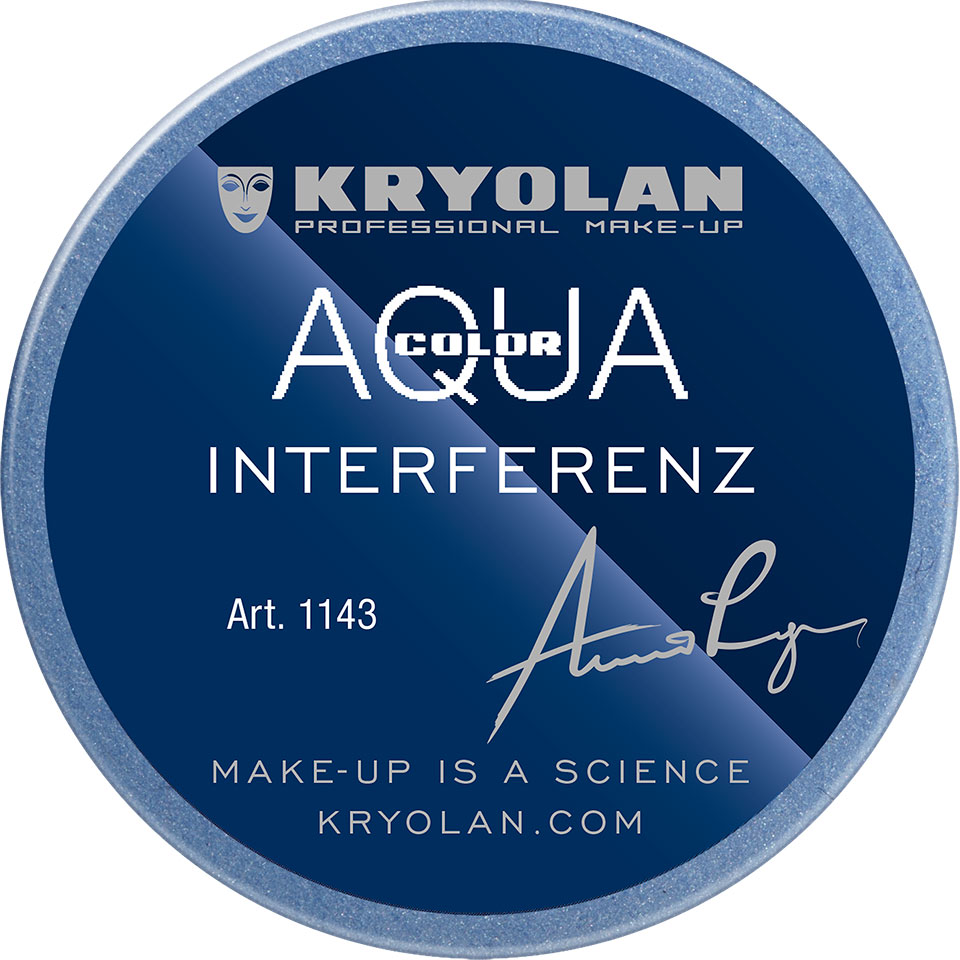 Kryolan Aquacolor Interferenz Waterschmink - Silver Blue