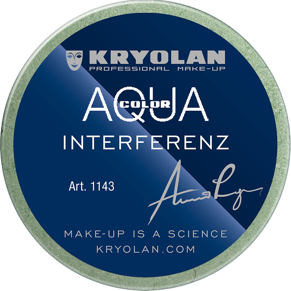 Kryolan Aquacolor Interferenz Waterschmink - Silver Green